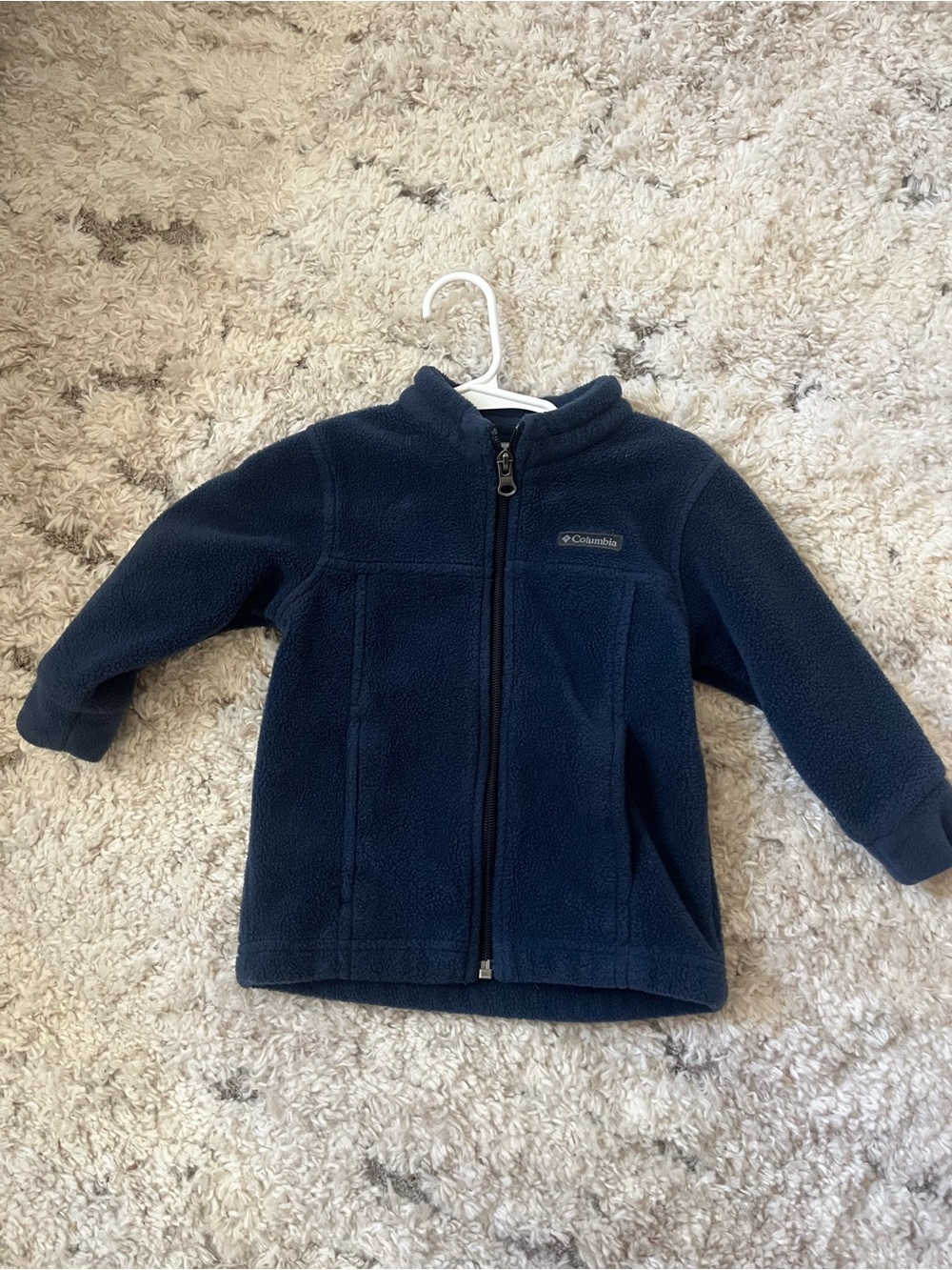 Columbia Kids Navy Fleece Zip Jacket 18 M